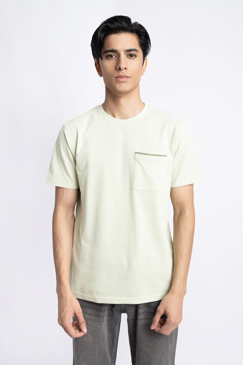 The Pastel Green Regular Fit T-Shirt